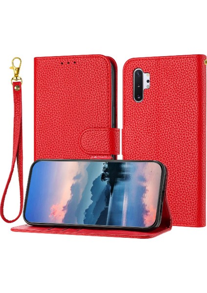 Telefon Kılıfı Için Samsung Galaxy Not 10 Artı Kart Yuvaları Tutucu Flip Folio Pu (Yurt Dışından)