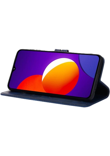 Cüzdan Kılıf Samsung Galaxy A22 4g Kabartmalı Tüm Yuvarlak Koruma Kartı (Yurt Dışından) indirimleri