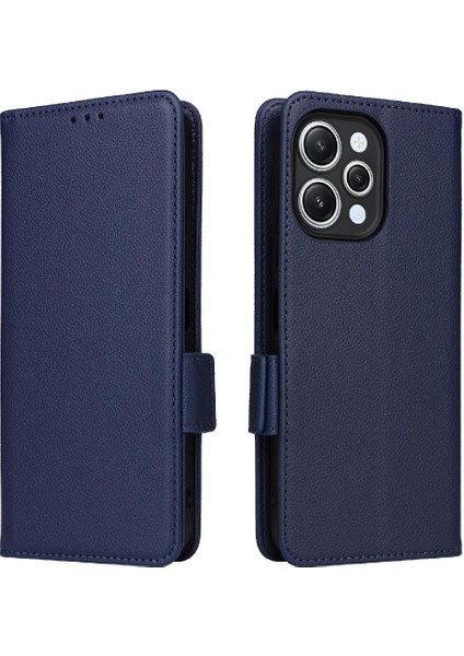 Xiaomi Redmi Için 12 4g Yan Toka Pu Deri Manyetik Kart Yuvaları (Yurt Dışından)