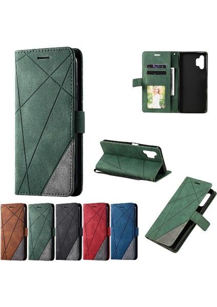 Samsung Galaxy A32 5g Pu Deri Manyetik Kart Tutucu Kickstand Için Kılıf (Yurt Dışından)