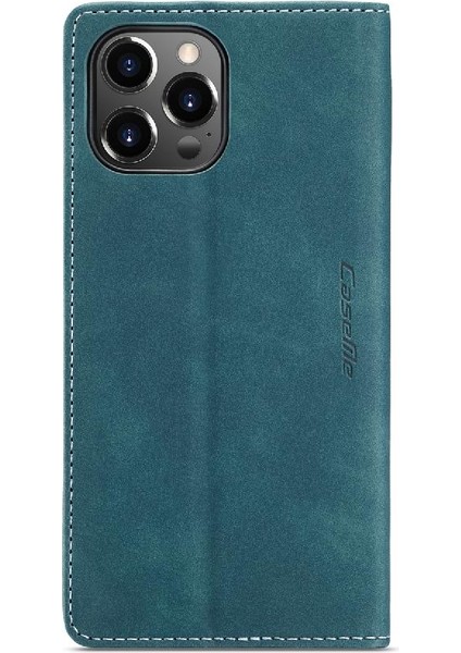 Iphone 13 Için Flip Case Pro Flip Folio Kitap Kılıf Kart Yuvası Kickstand Pu (Yurt Dışından)