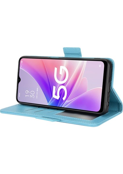 Oppo Için Kılıf A57 5G/A77 5g Cüzdan Kart Yuvaları Tutucu Manyetik Yan Toka (Yurt Dışından) modelleri