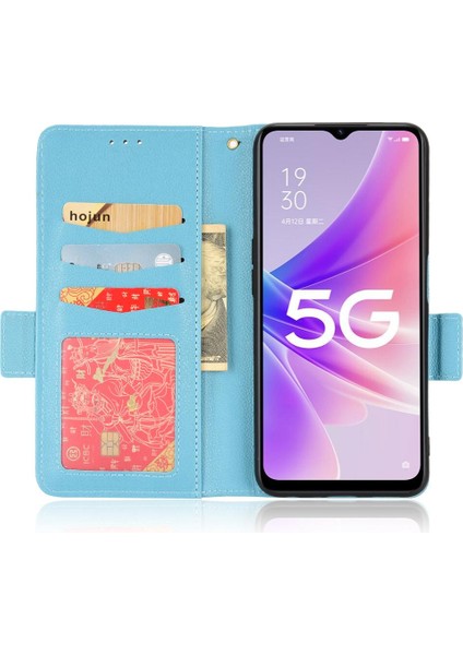 Oppo Için Kılıf A57 5G/A77 5g Cüzdan Kart Yuvaları Tutucu Manyetik Yan Toka (Yurt Dışından) indirimleri