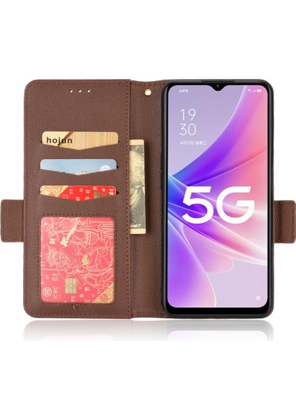 Oppo Için Kılıf A57 5G/A77 5g Cüzdan Kart Yuvaları Tutucu Manyetik Yan Toka (Yurt Dışından) fırsatları