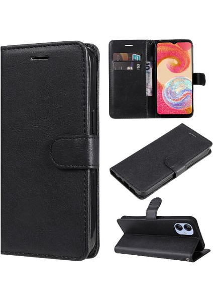 Samsung Galaxy A04E Iş Cüzdan Telefon Kılıfı Için Flip Case Klasik Katı (Yurt Dışından)