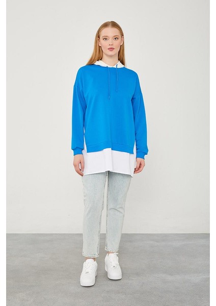 Saks Kapuşonlu Gömlek Detaylı Sweat fiyatları