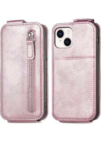 IPhone 15 Için Kılıf Artı Cüzdan Fonksiyonu Moda Tasarım Kapak Çevirin Deri (Yurt Dışından)