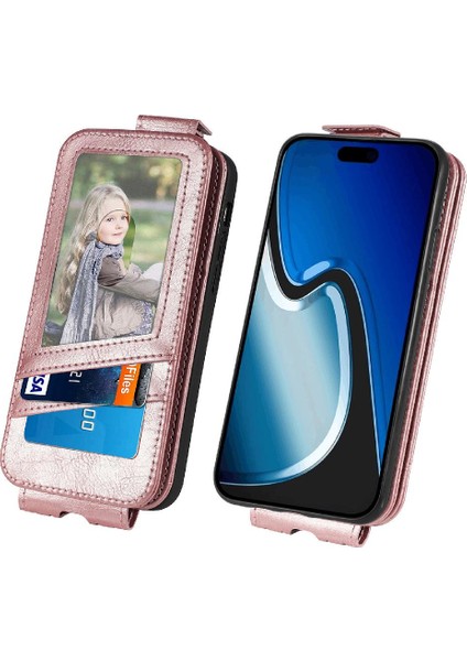IPhone 15 Için Kılıf Artı Cüzdan Fonksiyonu Moda Tasarım Kapak Çevirin Deri (Yurt Dışından)