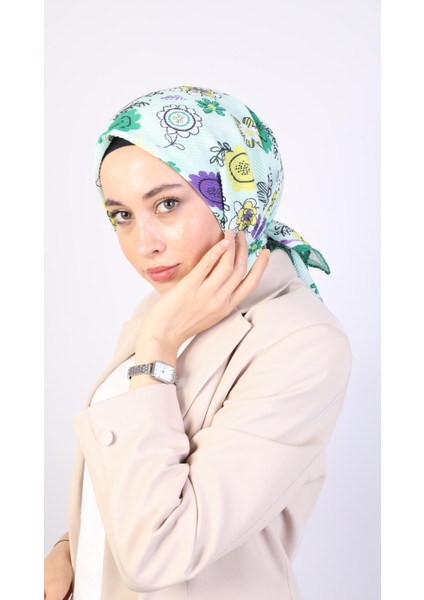 Sunny Pilise Soft Eşarp Yeşil