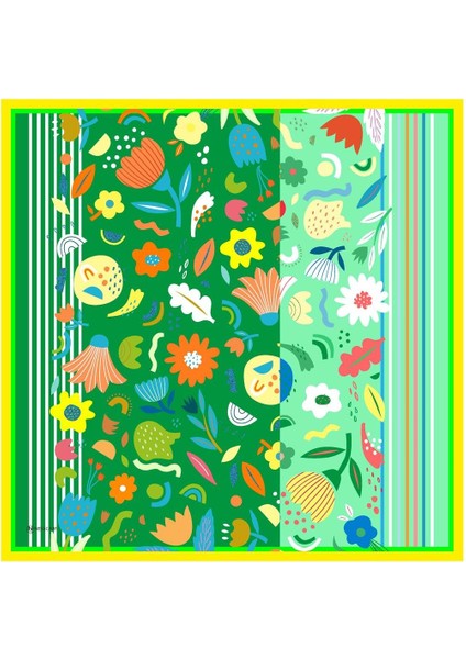 Eyalen Pilise Twill Eşarp Yeşil