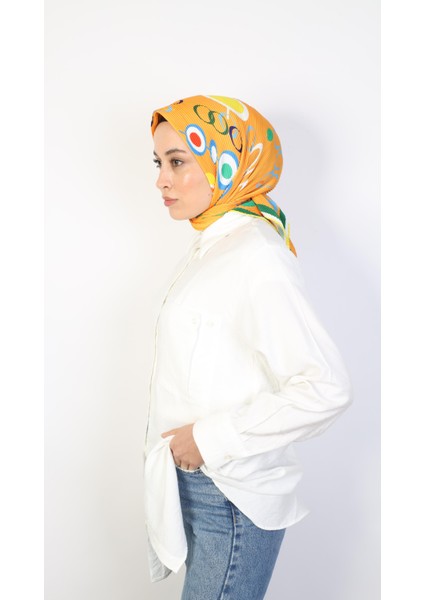 Lilith Pilise Twill Eşarp Turuncu