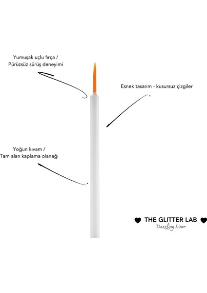 Simli Likit Eyeliner - Dazzling Liner - Patara Sand