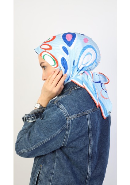 Lilith Pilise Twill Eşarp Mavi fiyatları