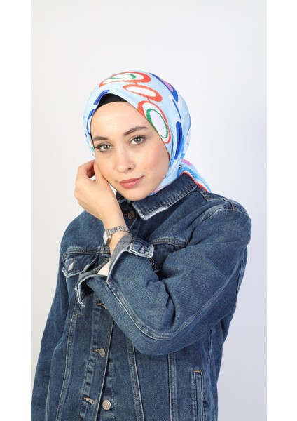 Lilith Pilise Twill Eşarp Mavi modelleri