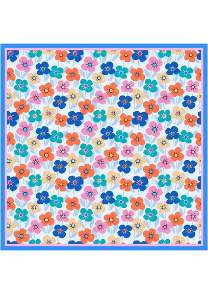 Emilia Pilise Soft Eşarp Mavi