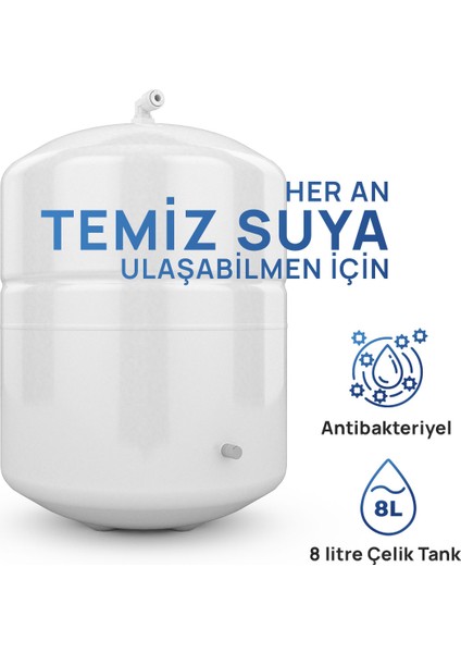 Home Natural Pompalı Su Arıtma Cihazı - Siyah