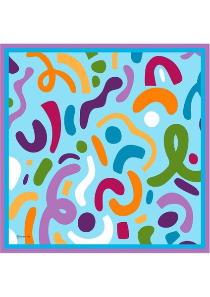 Aldina Pilise Twill Eşarp Turkuaz