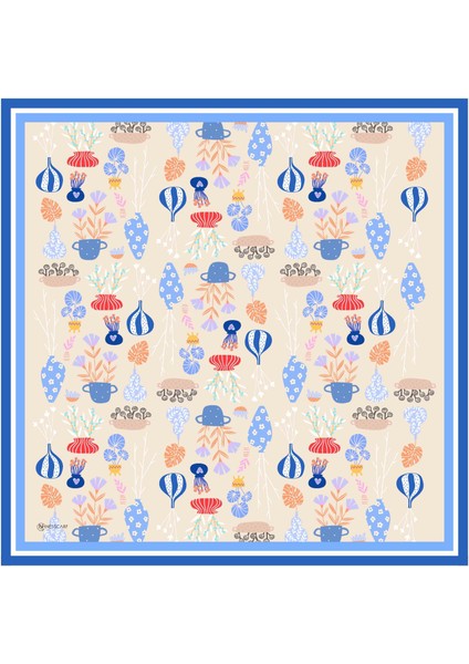 Cristela Pilise Soft Eşarp Krem