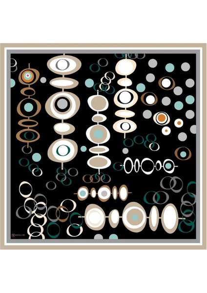 Lilith Pilise Twill Eşarp Siyah