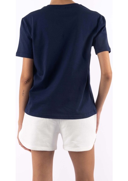 Basic V Yaka T-Shirt Kadın - Lacivert fiyatları