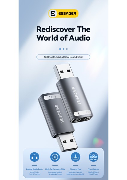 Usb To 3.5mm Harici Ses Kartı Dönüştürücü Çevirici Çok Fonksiyonlu Mikrofon kulaklık Hoparlör Ses Ara birimi