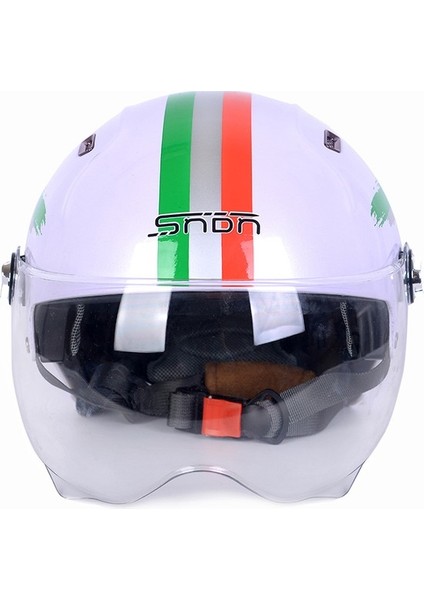 3c Sertifikalı Kask Kask Çift Lens Yarım Kask Four Seasons Uv Koruma Yetişkin Kask (Yurt Dışından)
