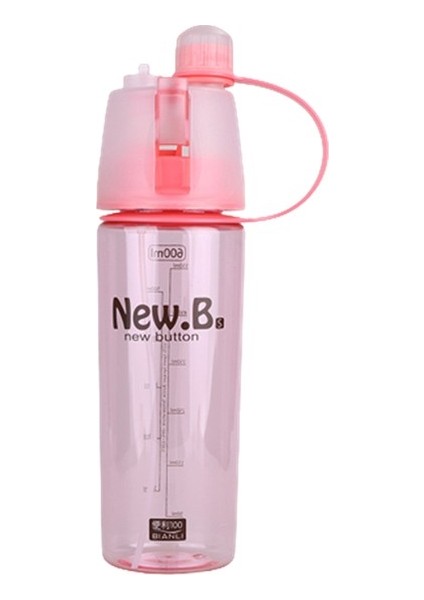 600ML Su Şişesi Taşınabilir Spor Sprey Su Şişesi Açık Su Şişesi Sporları Yaratıcı (Yurt Dışından)