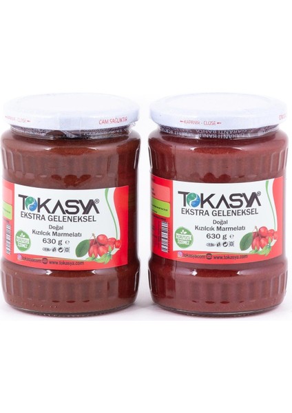 Doğal Kızılcık Marmelatı 630 G (2 Li Kavanoz)