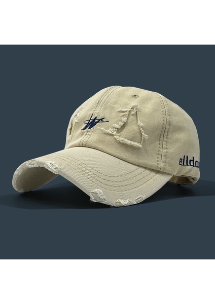 Mektup Nakışı Yeni Stil Delikli Şapka Çok Yönlü Moda Kap (Yurt Dışından)