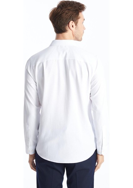 Lcwaıkıkı Formal Regular Fit Uzun Kollu Armürlü Erkek Gömlek