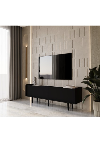 Rigel Country Mdf 2kapaklı (Üstten Açılır) Ahşap Ayaklı 180 cm Tv Ünitesi fiyatları