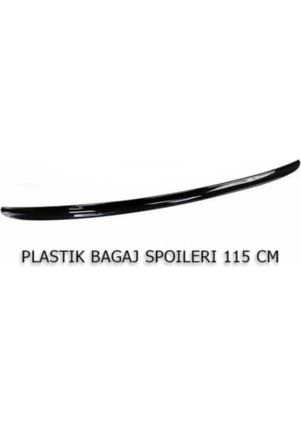 Üniversal Yarasa Spoiler Esnek Plastik 122 cm Siyah