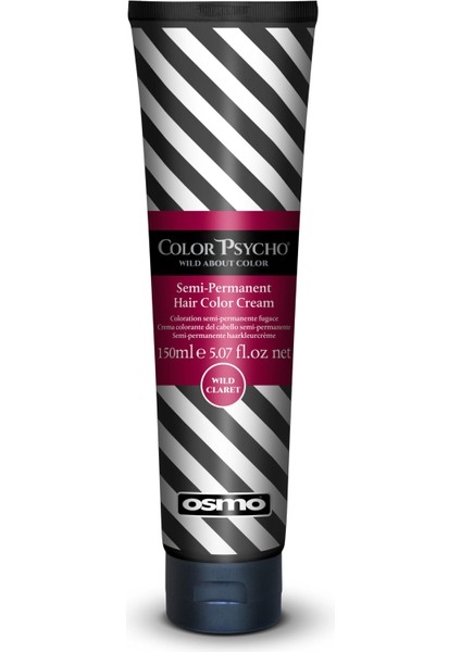 Color Psycho Yarı Kalıcı Krem Saç Boyası 150ml Wild Claret - Bordo