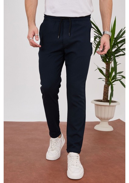 4014 Duble Paça Joger Düz Pantolon_lacivert fiyatları
