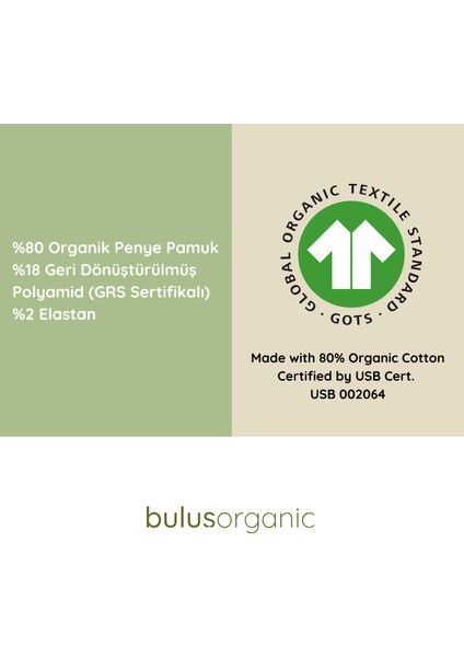 Buluş Organic 7'li Siyah Organik Penye Pamuk Kadın Patik Çorap