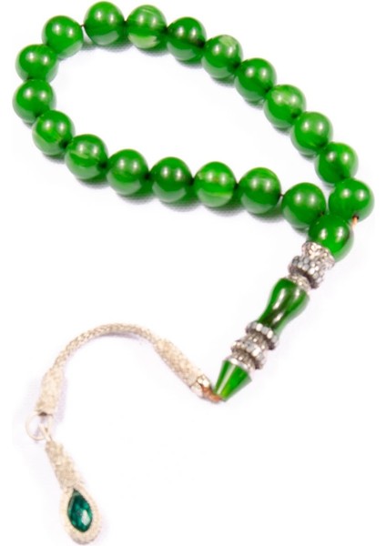 Küre Kesim 11X11 mm mm Nakkaş Imameli Efe Boy Sıkma Kehribar 27CM Alpaka Püsküllü Tesbih fiyatları