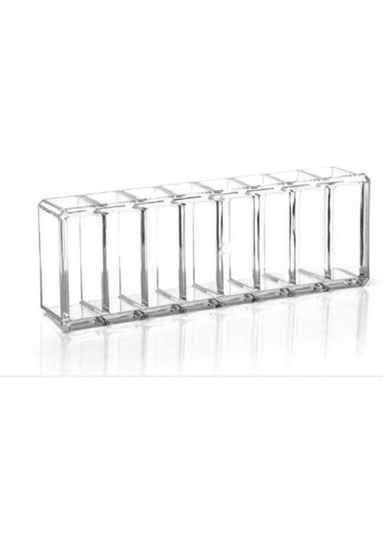 1 Adet 8 Izgaralar Temizle Akrilik Makyaj Organizatör Kozmetik Saklama Kutusu Kasa Tozu Kutusu Rujlar Saklama Kutusu Raf Makyaj Aracı Tutucu | Saklama Kutuları ve Amp;bidon (Yurt Dışından)