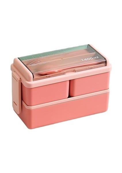 Stationery Mikrodalgada Plastik Öğle Yemeği Kutusu - Pembe (Yurt Dışından)