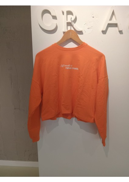 BRV-011 Turuncu Kadın Sweatshirt