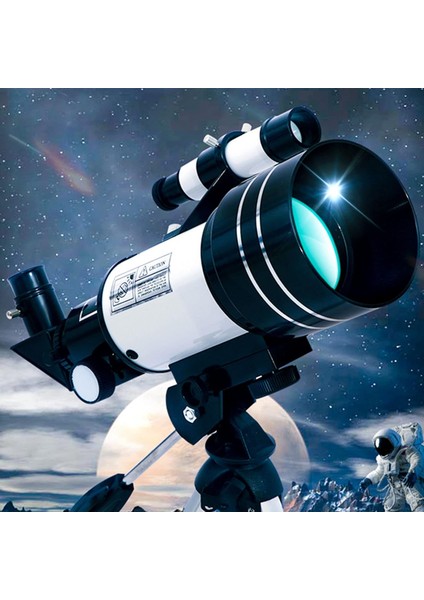 Bgz Store Profesyonel Astronomik Teleskop 150X Yakınlaştırma - 70MM Objektif Uzay-Ay-Doğa Gözlem Teleskobu