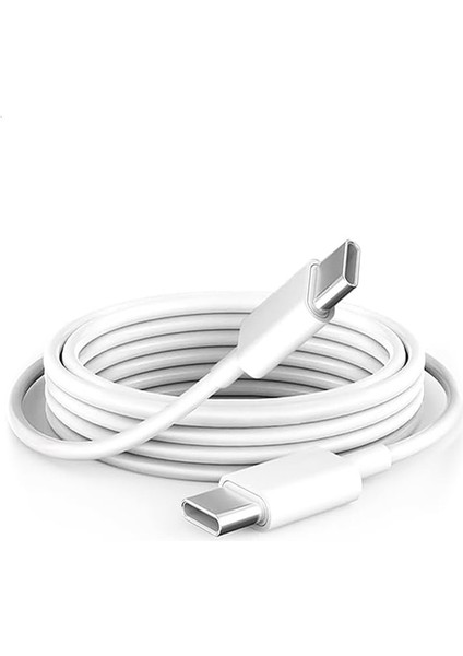 Apple Ipad, Macbook, Imac, Mac Mini Uyumlu Usb-C Şarj ve Veri Aktarım Kablosu. 1 M Beyaz