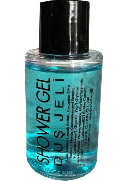 Tek Kullanımlık Mini Otel Seyehat Kamp Duş Jeli - Mavi - Şişe - 30 cc / 30 Ml. - 390 Adet - Koli modelleri