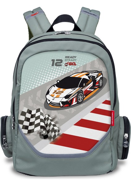 Roller Go Çocuk Okul Sırt Çantası Race Car