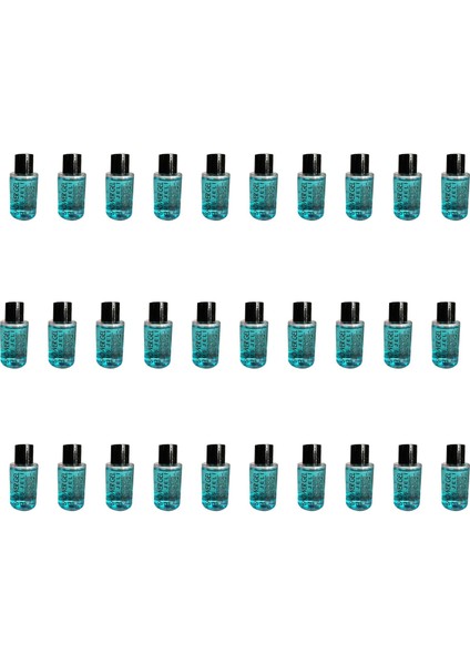 Tek Kullanımlık Mini Otel Seyehat Kamp Duş Jeli - Mavi - Şişe - 30 cc / 30 Ml. - 30 Adet