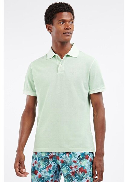 Washed Sports Polo Yaka GN45 Dusty Mint