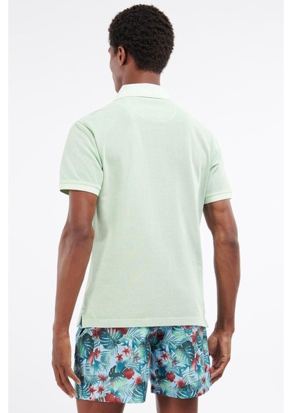 Washed Sports Polo Yaka GN45 Dusty Mint