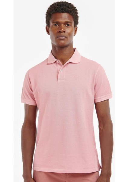 Washed Sports Polo Yaka PI15 Pink Salt