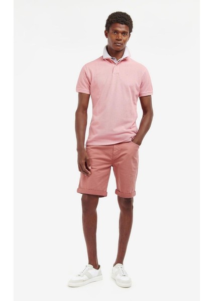 Washed Sports Polo Yaka PI15 Pink Salt