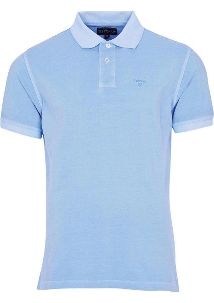 Washed Sports Polo Yaka BL32 Sky Blue