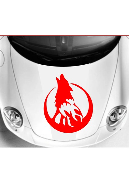 Kurt Hilal Bozkurt Araba Oto Motosiklet Sticker 01968